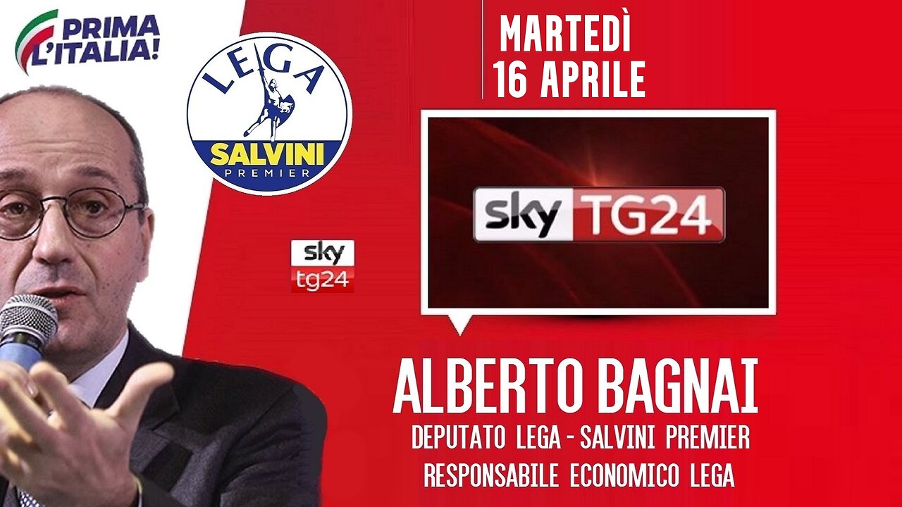 🔴 Interventi dell'On. Alberto Bagnai, Responsabile econ. Lega, ospite a "SkyTg24 Economia" (16/4/24)