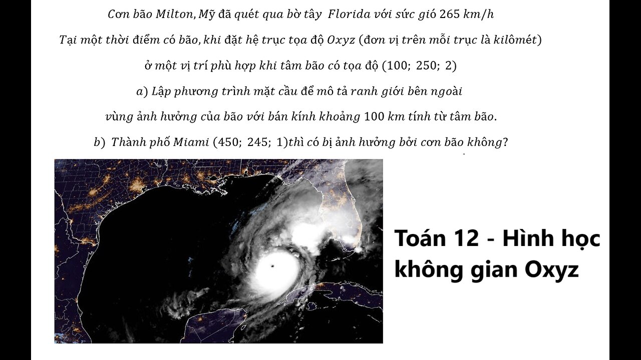 Cơn bão Milton,Mỹ đã quét qua bờ tây Florida với sức gió 265 km/h Tại một thời điểm