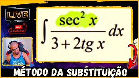 MÉTODO DA SUBSTITUIÇÃO NA INTEGRAL INDEFINIDA | CALCULO INTEGRAL