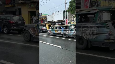 Jeepney in Rainy Season #shortvideo #shortsvideo #shortsfeed #travel #shorts #short