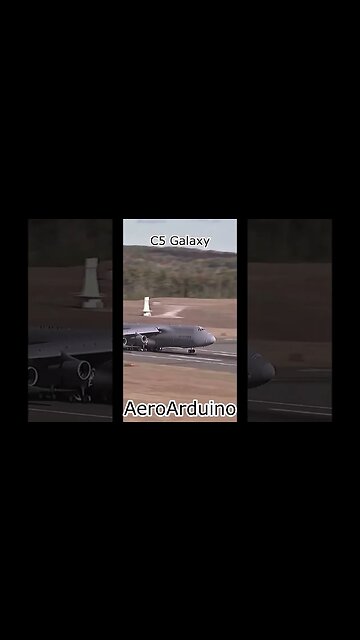 Watch Giant C5 Galaxy Cargo Landing #Aviation #Fly #AeroArduino