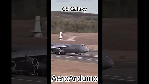 Watch Giant C5 Galaxy Cargo Landing #Aviation #Fly #AeroArduino