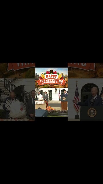 The Turkey Had Something To Say To Joe #happythanksgiving #joebiden #turkeypardon #potus