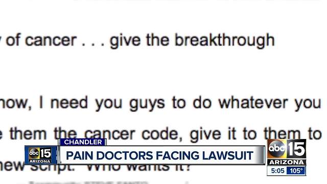 Three Arizona doctors, one company named in lawsuit over prescription opioids