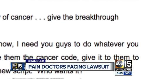 Three Arizona doctors, one company named in lawsuit over prescription opioids