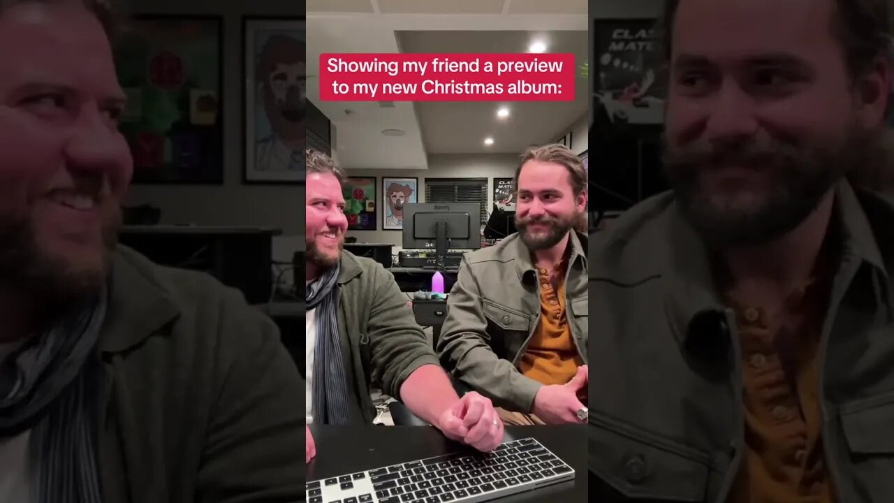 No animals were harmed in the making of this video/album #christmasalbum #newmusic #reactionvideo #a