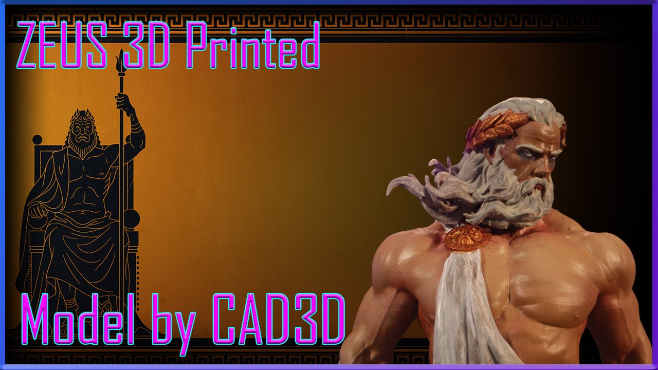 Zeus 3d Printed - Model by CAD3d