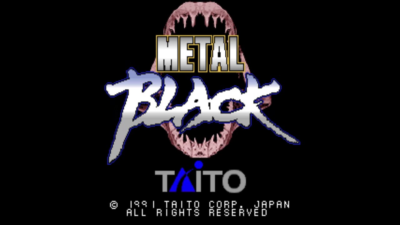 Metal Black Arcade Game, Taito 1991, Longplay