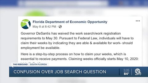 Job search question on Florida unemployment website confuses workers