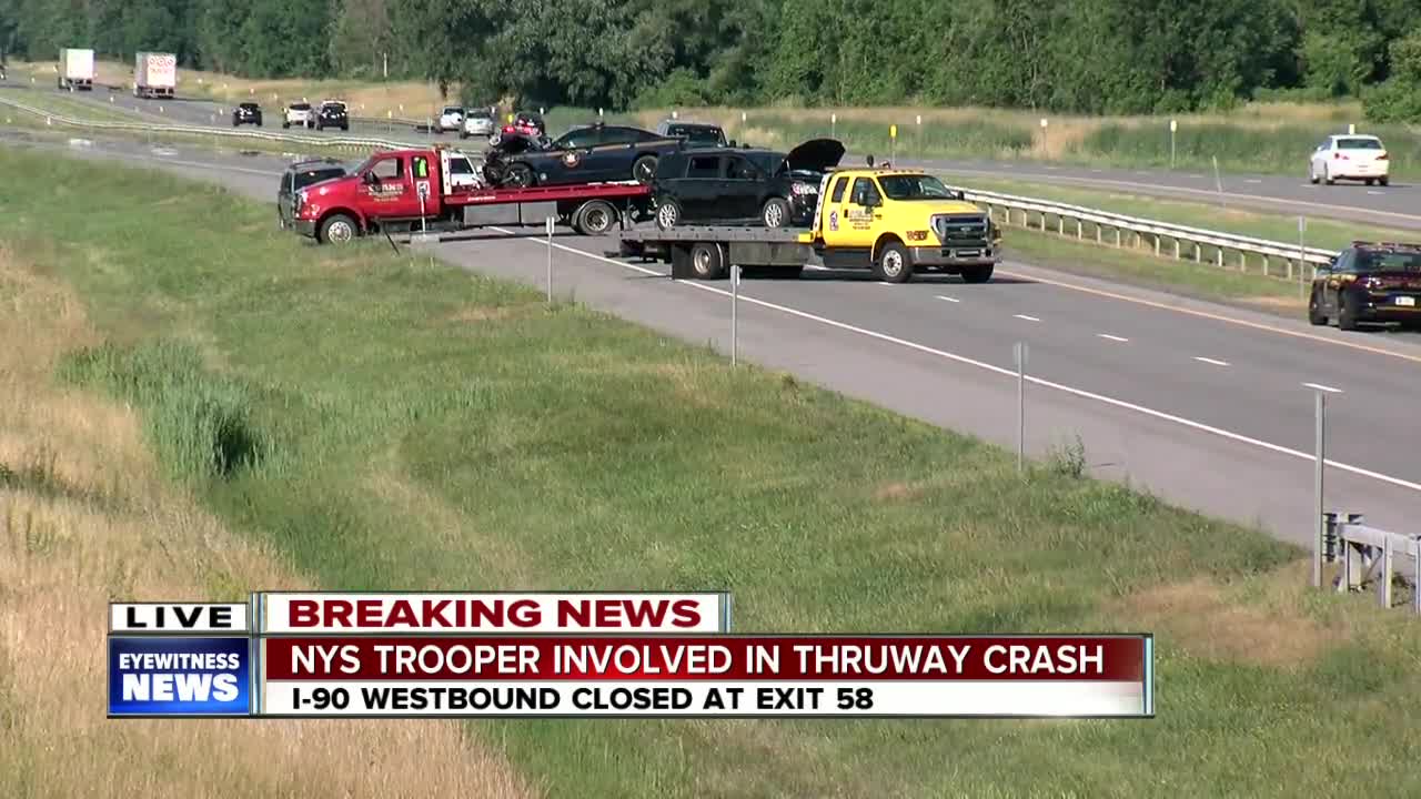 NYS Trooper involved in thruway crash