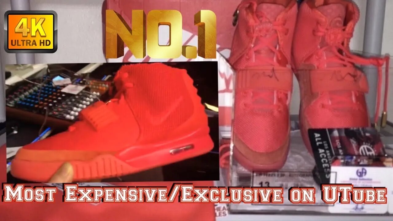 Most Expensive On YouTube!: Signed AIR YEEZY 2 SP( Red October’s)💯