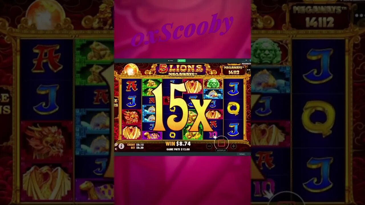 I WON A CHEESEBURGER ON 5 LIONS MEGWAYS… 🍔