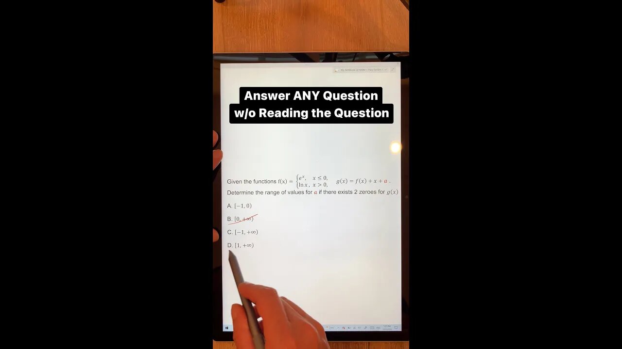 How to Answer Any Question on a Test