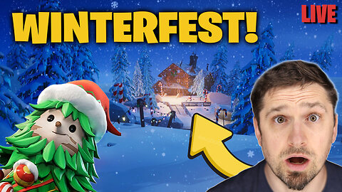 🔴LIVE Fortnite WINTERFEST Begins! Christmas SOON!