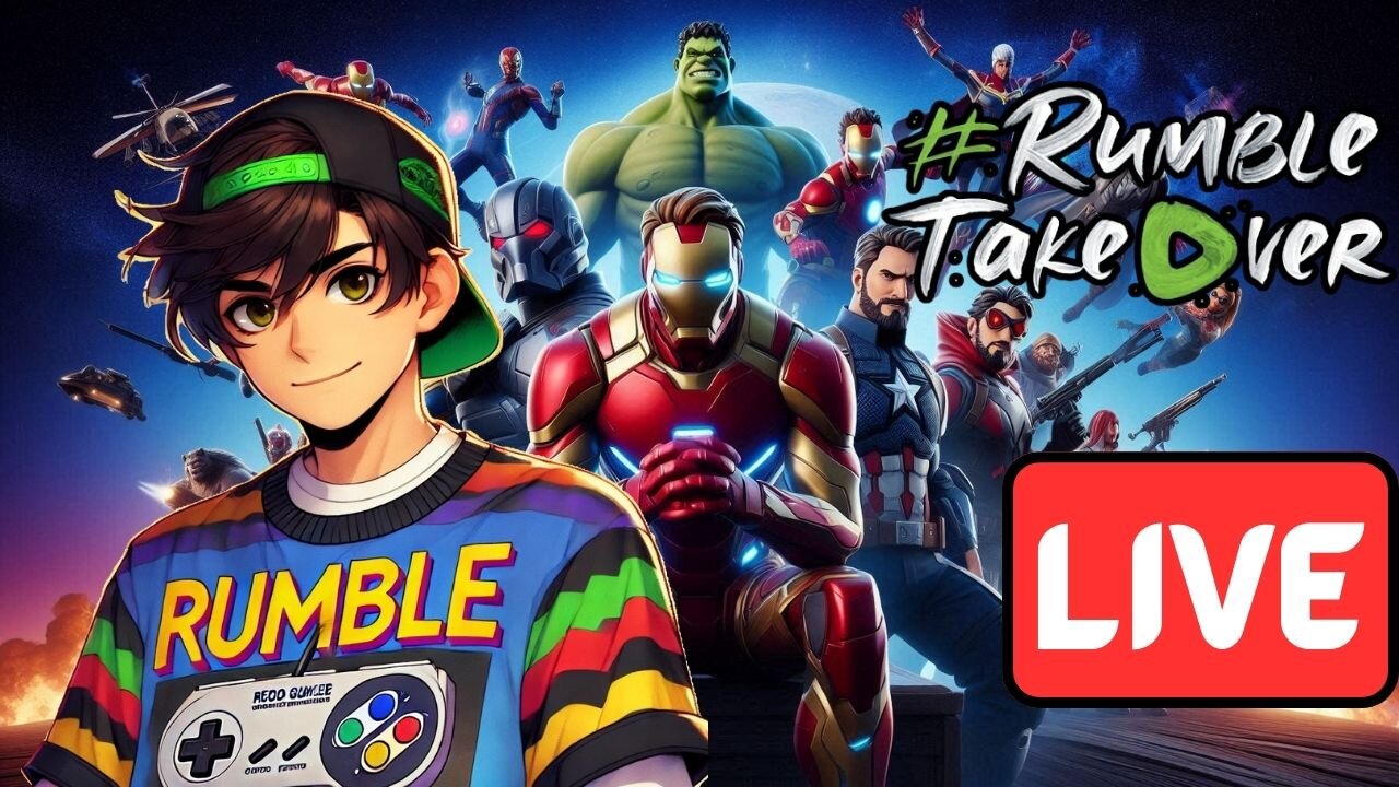 LIVE Replay - Fortnite, Plus My New Overlay Art!!! #RumbleTakeover