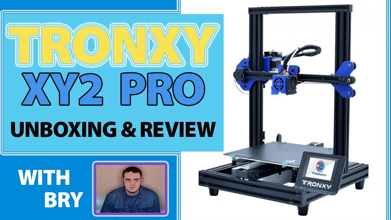 Tronxy XY2 Pro 3d printer unboxing review