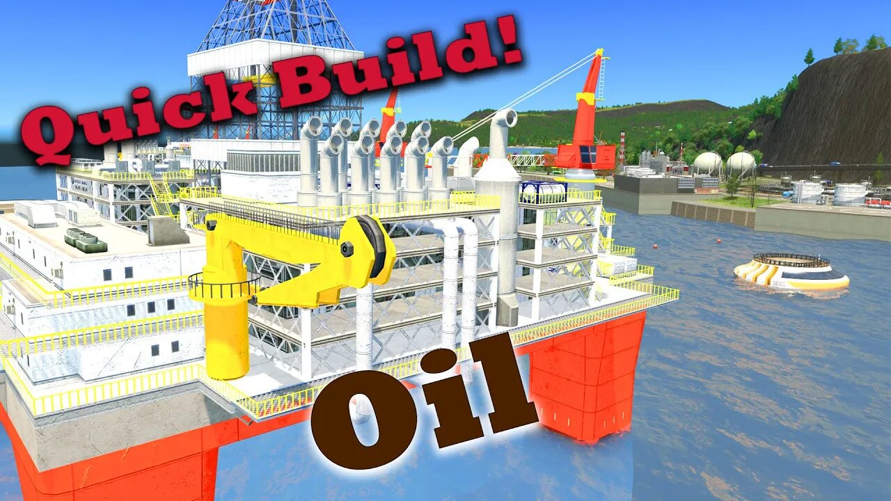 How to use offshore oil and detail it quickly! | Cities Skylines