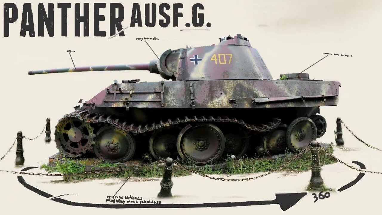 Panther Ausf.G. - Grandmenil - Walkaround.