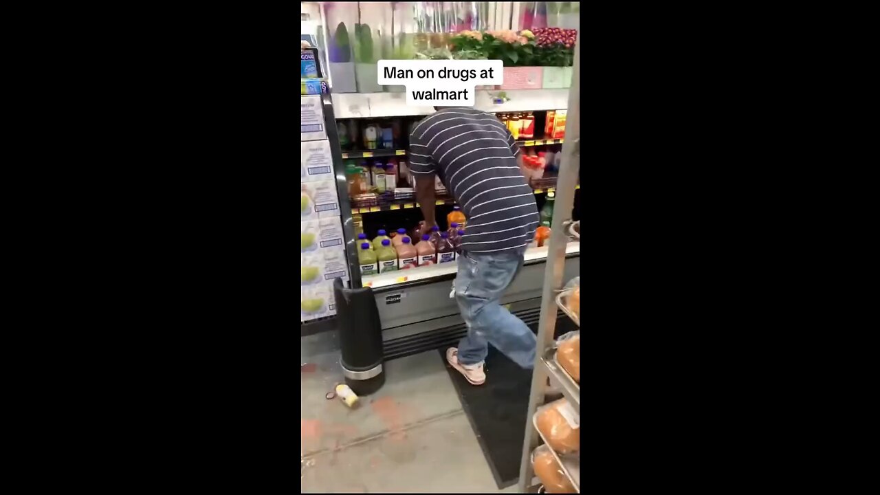 Man on Drugs at Walmart looking for Chips