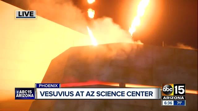 Arizona Science Center recreates the eruption of Mt. Vesuvius