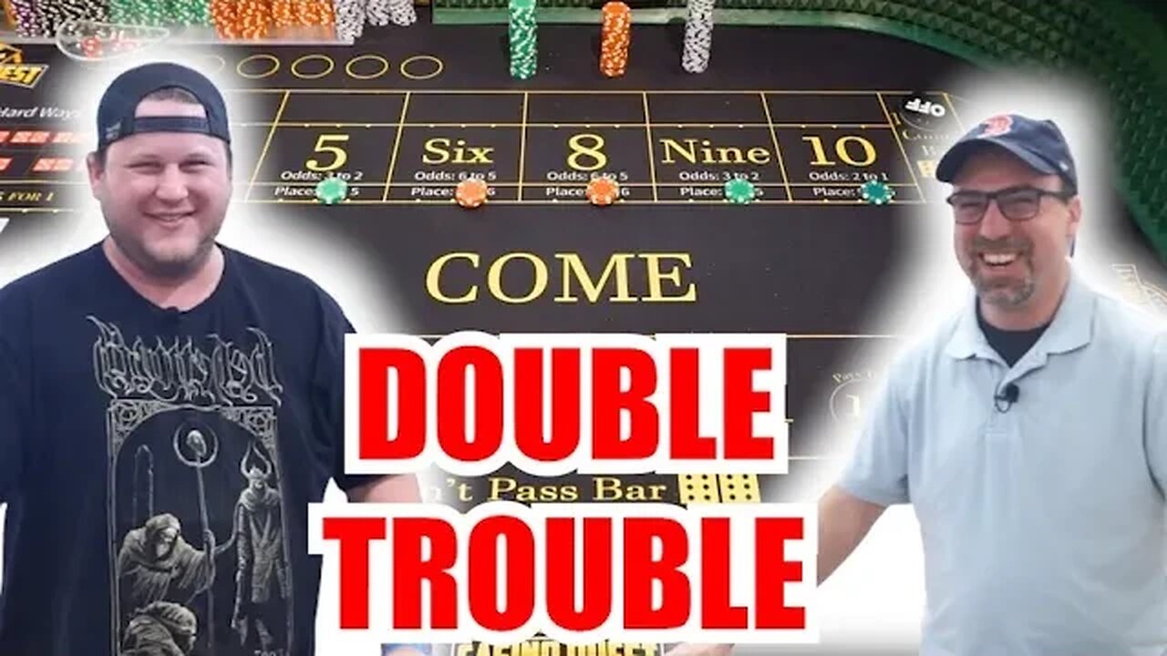 🔥DOUBLE TROUBLE🔥 30 Roll Craps Challenge - WIN BIG or BUST #320