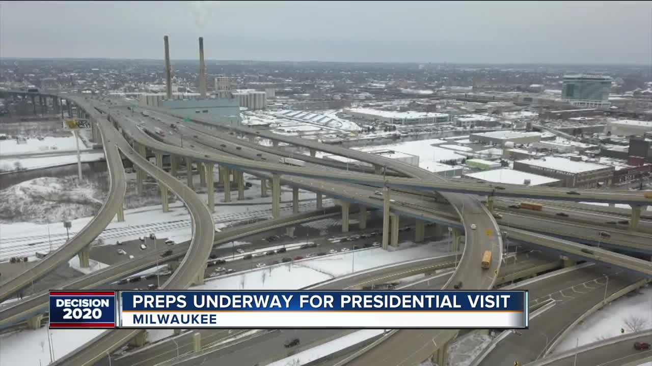 Heavy traffic expected, road closures planned Tuesday night due to President Trump visit, Bucks game