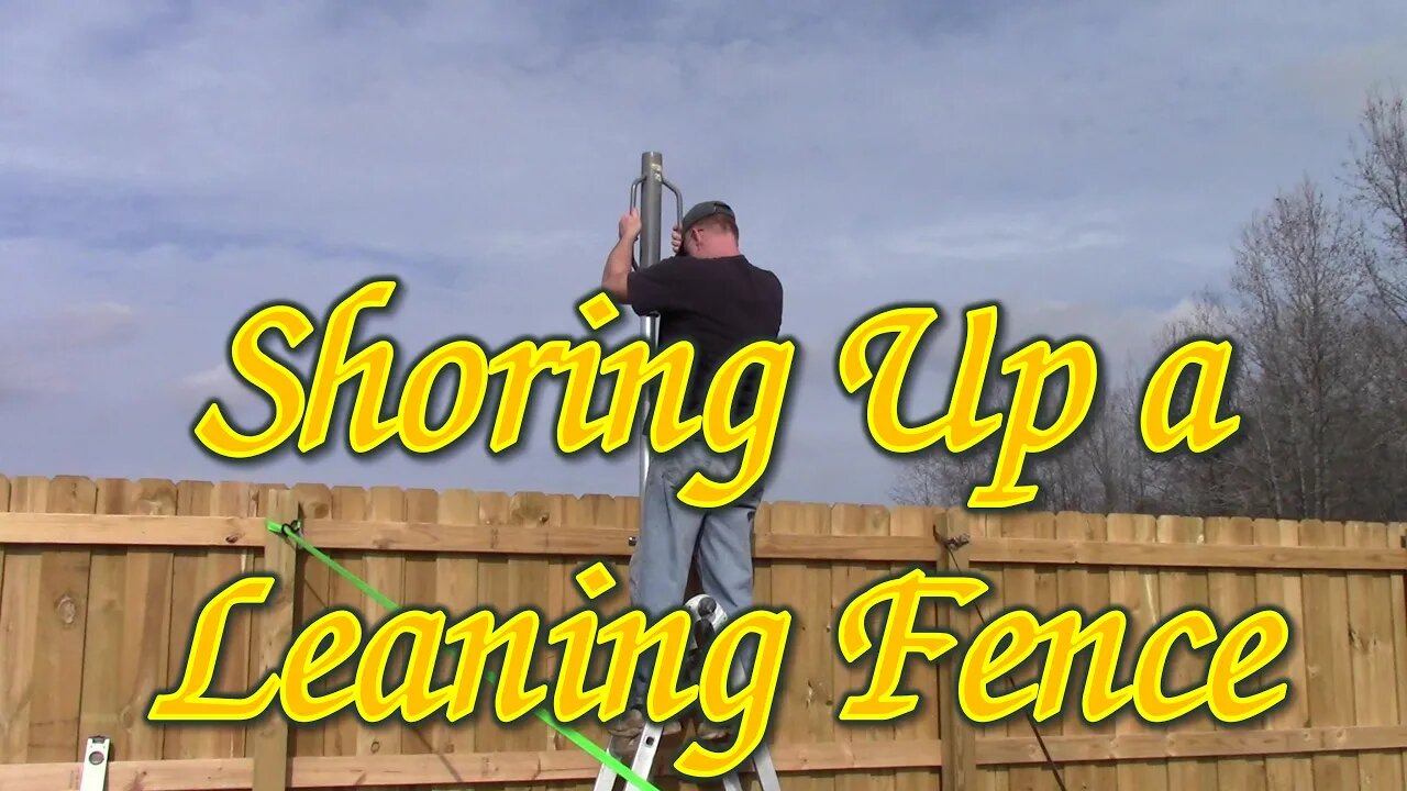 Shoring Up a Leaning Wooden Fence