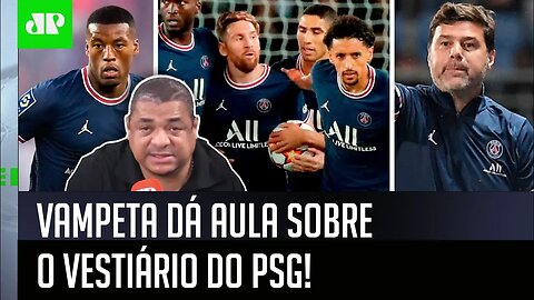 "Cara, eu TAVA VENDO o jogo do PSG e OBSERVEI que..." Vampeta DÁ AULA sobre VESTIÁRIO!