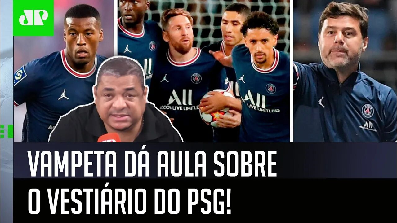 "Cara, eu TAVA VENDO o jogo do PSG e OBSERVEI que..." Vampeta DÁ AULA sobre VESTIÁRIO!