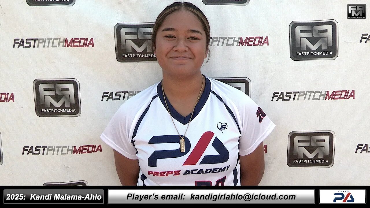 2025: Kandi Malama Ahlo 3.7 GPA - Pitcher and First Base Softball Recruiting Skills Video Preps