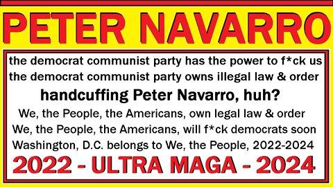 PETER NAVARRO