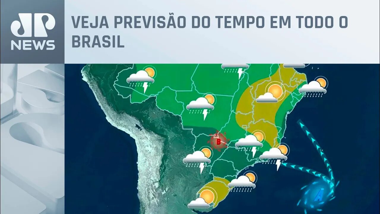 Chove forte no Sudeste, Nordeste, Centro-Oeste e Norte