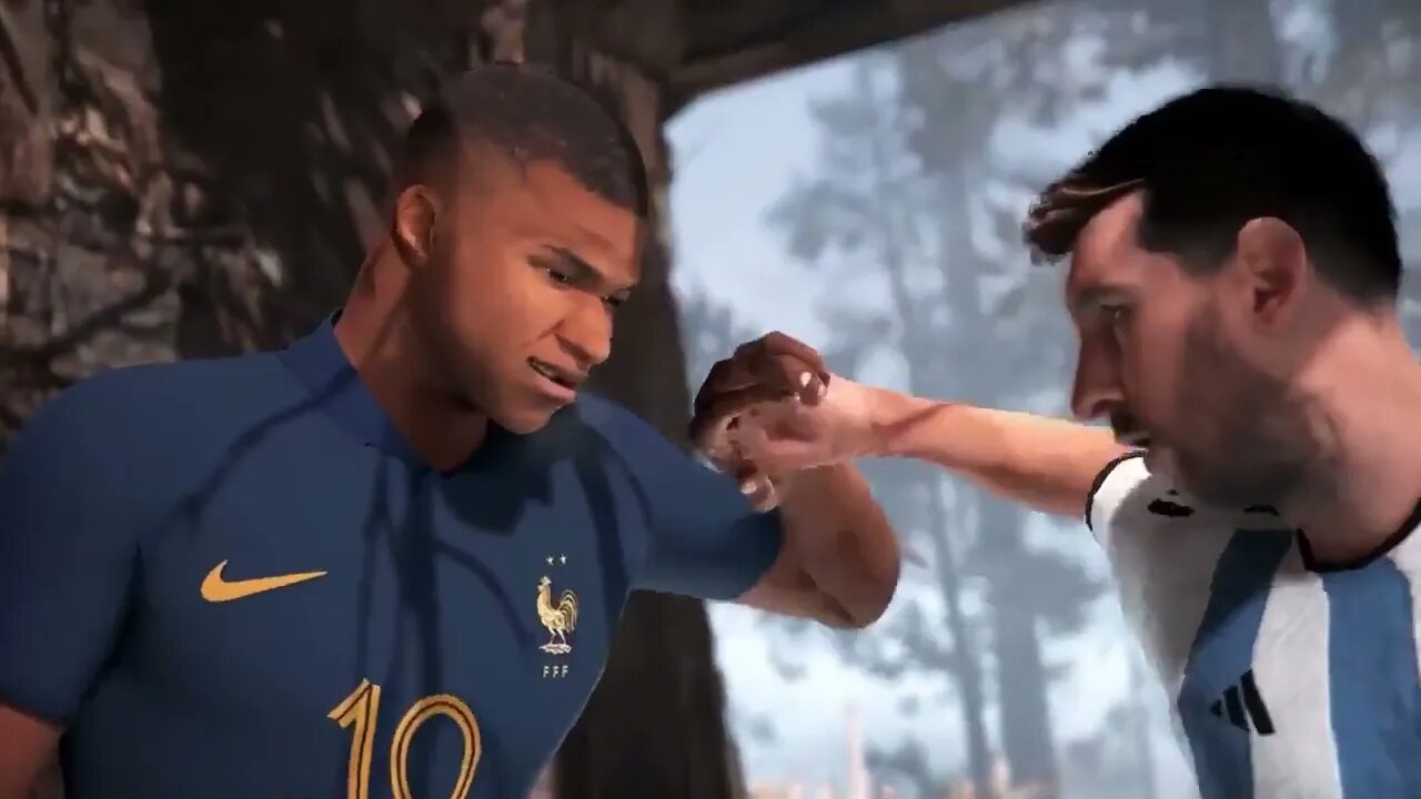 Messi VS Mbappe god of war mode