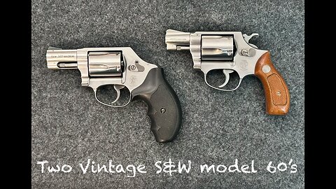 Two vintage Smith and Wesson model 60 revolvers
