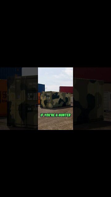 Camouflage Shipping Containers! #shorts #camo #hunting #prepping