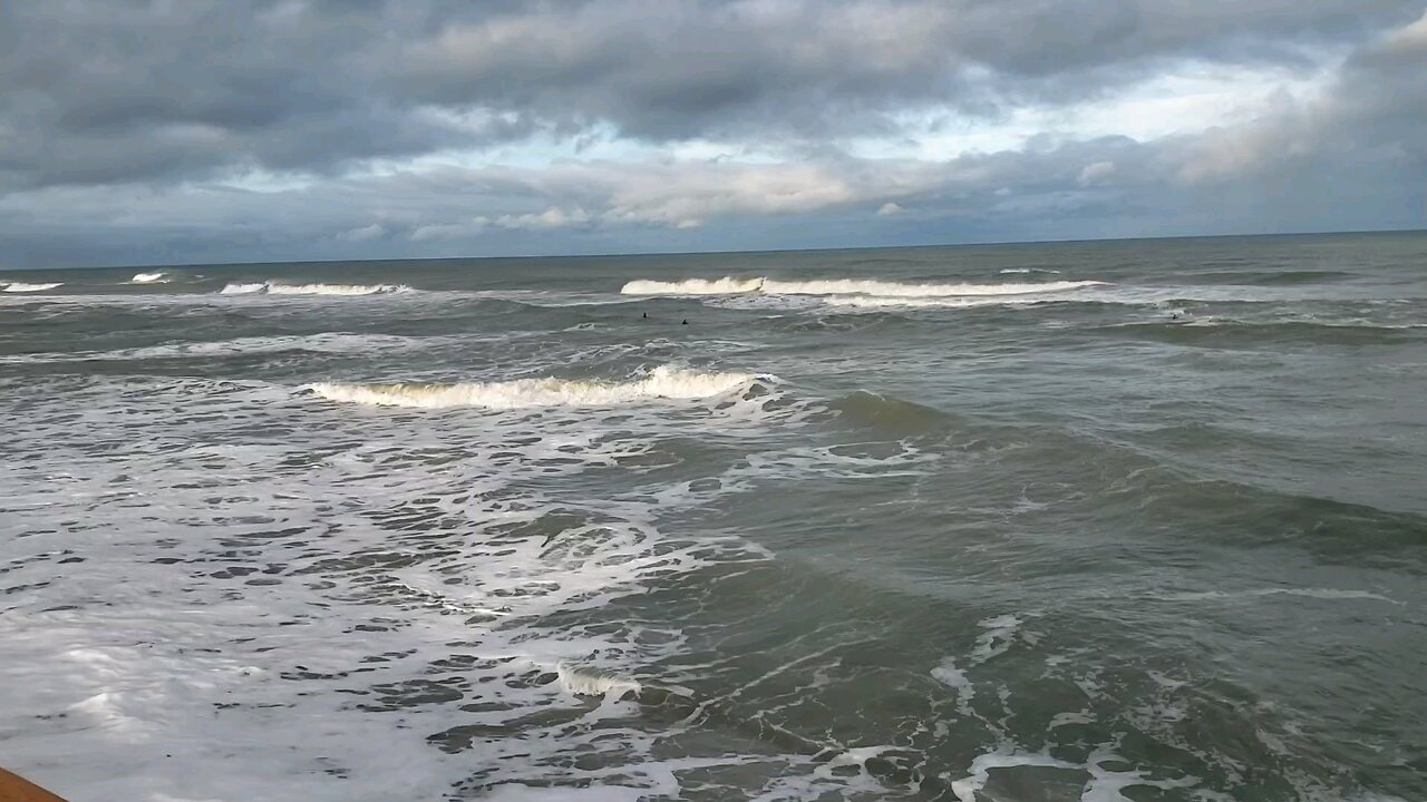 Surfers at Flagler beach.