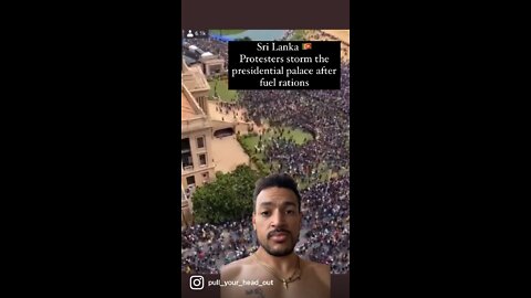 Sri Lanka protest breaches presidential palace!