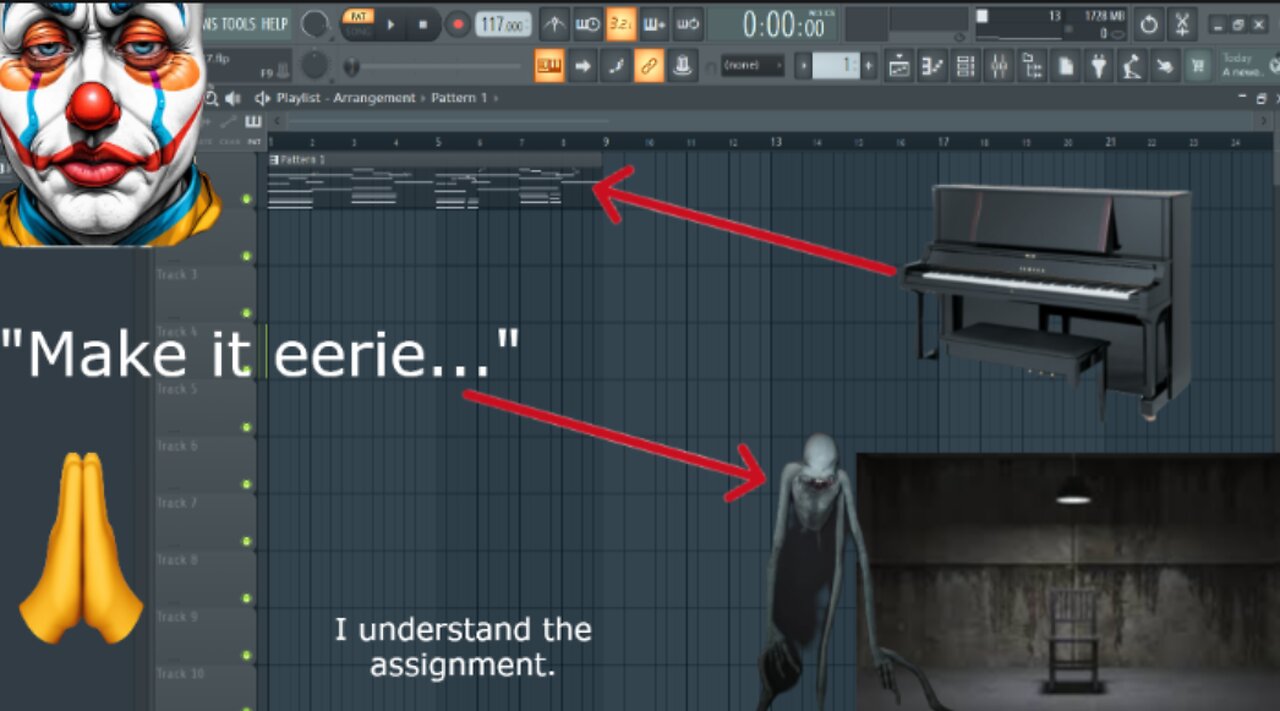Atmospheric Eerie Melody-FL Studio Tutorial-How to make melodies From scratch