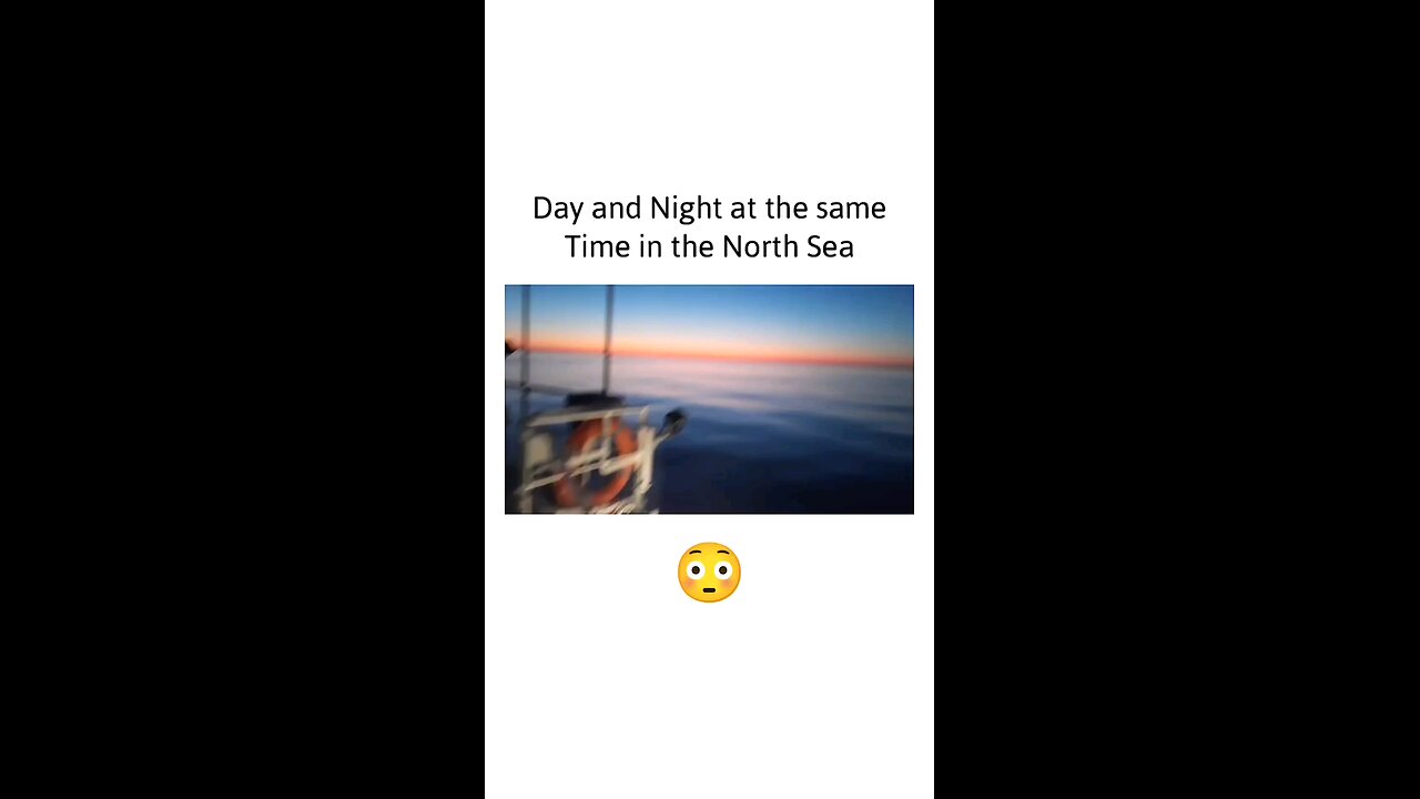 You can see day and night at the same time in the Northern Sea after dusk