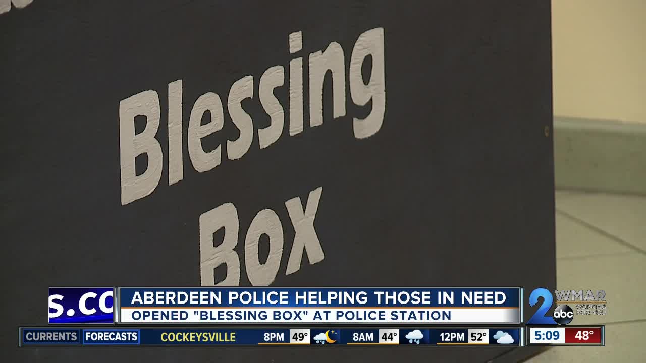 "Blessing Box" set up to help those in need