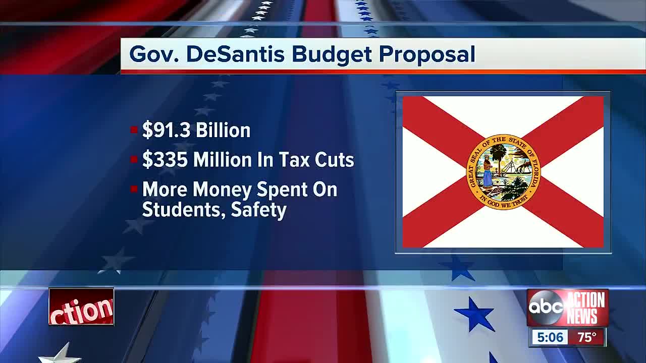 Governor DeSantis announces $91.3 billion budget proposal, $335 million in tax cuts
