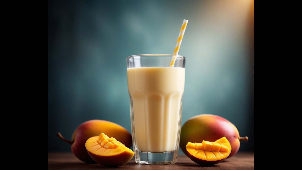 Mango milk drink