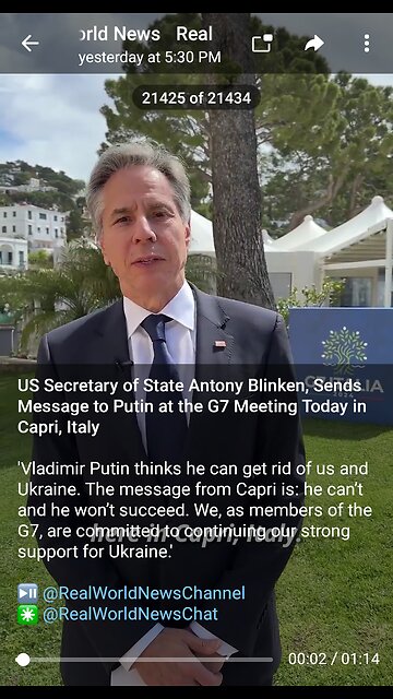 News Shorts: Blinken versus Putin