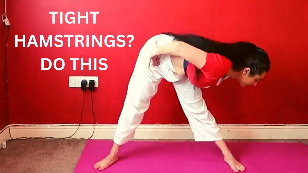 How to release tight hamstrings and hips stretching for beginners | Follow along stretches