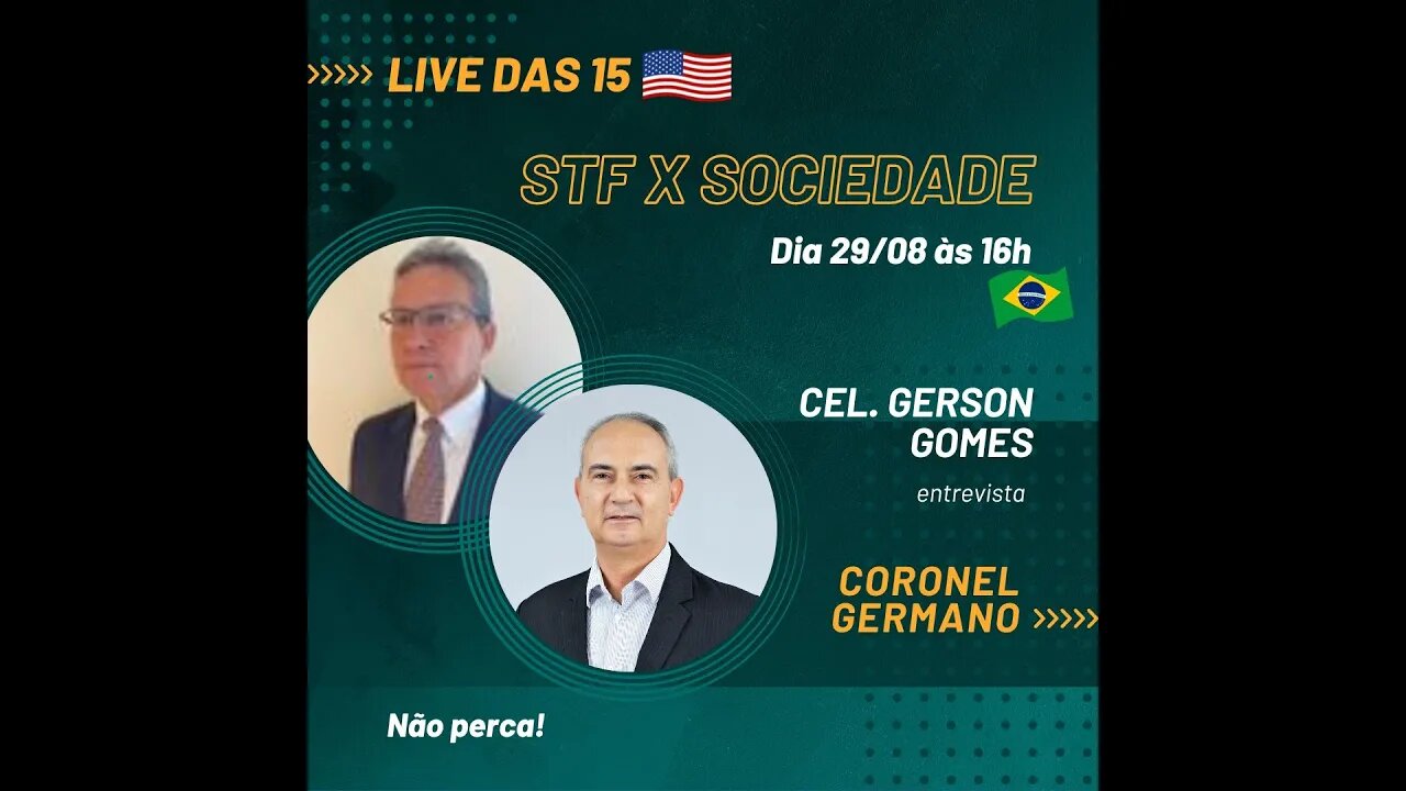 LIVE DAS 15 ESPECIAL - O POVO X STF no tema das drogas e muito mais!