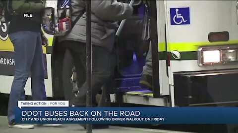 DDOT buses resume service after walkout