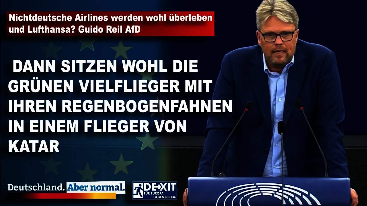 Nichtdeutsche Airlines werden wohl überleben und Lufthansa? Guido Reil AfD