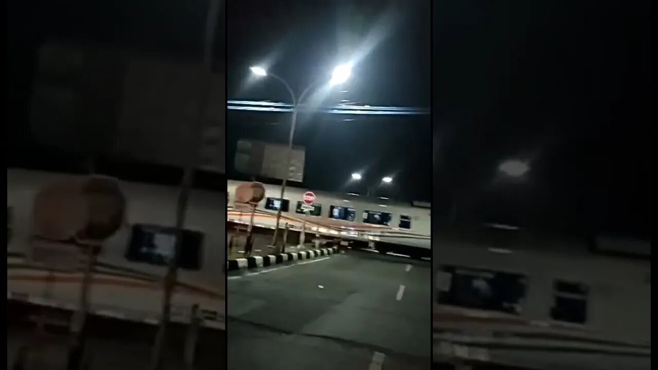 Truck Hit by a Train in Indonesia