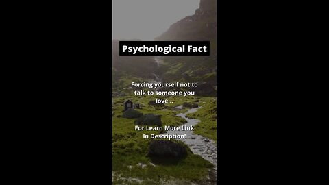 Forcing yourself... | Psychological Facts