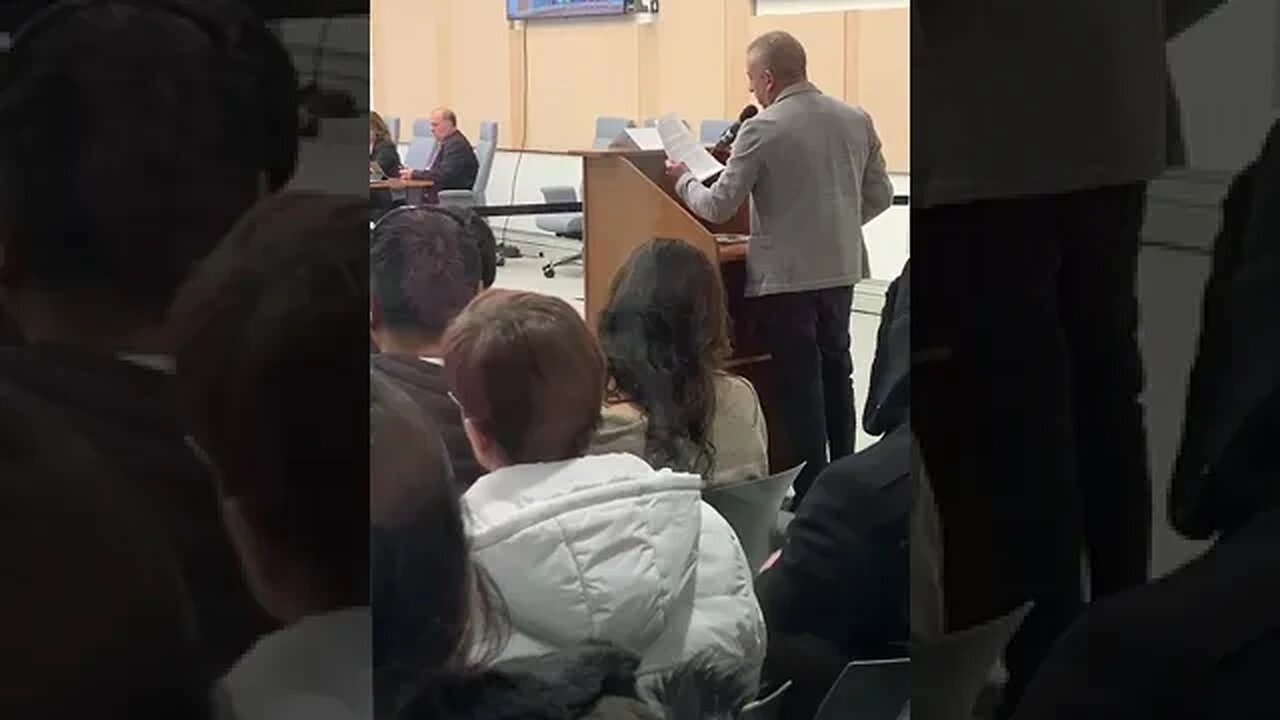 Concerned parent speak at school trustee council